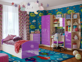Детская комната Юниор-2 Фиолетовый металлик в Дегтярске - degtyarsk.magazinmebel.ru | фото