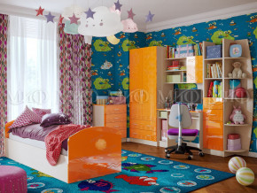 Детская комната Юниор-2 Оранжевый металлик в Дегтярске - degtyarsk.magazinmebel.ru | фото - изображение 1