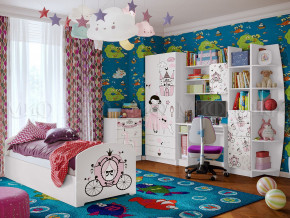 Детская комната Юниор-2 Принцесса в Дегтярске - degtyarsk.magazinmebel.ru | фото