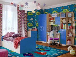 Детская комната Юниор-2 Синий в Дегтярске - degtyarsk.magazinmebel.ru | фото - изображение 1