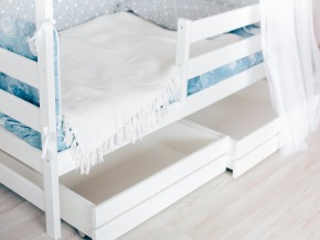 Детская кровать Домик Эко с ящиками белый в Дегтярске - degtyarsk.magazinmebel.ru | фото - изображение 3