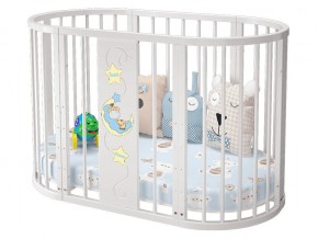 Детская кроватка белая Эстель в Дегтярске - degtyarsk.magazinmebel.ru | фото