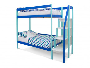 Двухъярусная кровать Svogen мятно-синий в Дегтярске - degtyarsk.magazinmebel.ru | фото - изображение 1