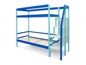 Двухъярусная кровать Svogen мятно-синий в Дегтярске - degtyarsk.magazinmebel.ru | фото - изображение 2