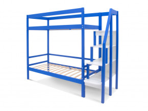 Двухъярусная кровать Svogen с бортиком синий в Дегтярске - degtyarsk.magazinmebel.ru | фото - изображение 2