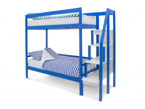 Двухъярусная кровать Svogen синий в Дегтярске - degtyarsk.magazinmebel.ru | фото - изображение 1