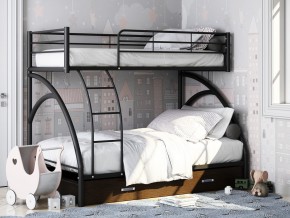 Двухъярусная кровать Виньола-2 Я черный в Дегтярске - degtyarsk.magazinmebel.ru | фото
