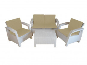 Комплект уличной мебели Yalta Premium Terrace Set белый в Дегтярске - degtyarsk.magazinmebel.ru | фото - изображение 1