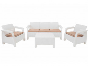 Комплект уличной мебели Yalta Terrace Triple Set белый в Дегтярске - degtyarsk.magazinmebel.ru | фото - изображение 1