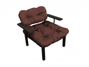 Кресло Дачное коричневая подушка в Дегтярске - degtyarsk.magazinmebel.ru | фото - изображение 1