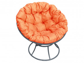Кресло Папасан без ротанга оранжевая подушка в Дегтярске - degtyarsk.magazinmebel.ru | фото