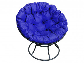 Кресло Папасан без ротанга синяя подушка в Дегтярске - degtyarsk.magazinmebel.ru | фото