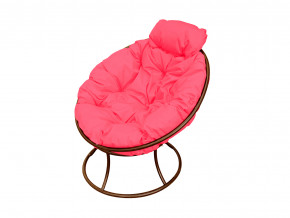 Кресло Папасан мини без ротанга розовая подушка в Дегтярске - degtyarsk.magazinmebel.ru | фото - изображение 1
