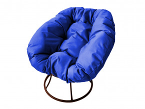 Кресло Пончик без ротанга синяя подушка в Дегтярске - degtyarsk.magazinmebel.ru | фото