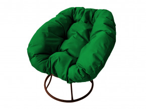 Кресло Пончик без ротанга зелёная подушка в Дегтярске - degtyarsk.magazinmebel.ru | фото