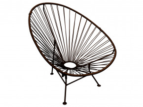 Кресло Ракушка с ротангом коричневый в Дегтярске - degtyarsk.magazinmebel.ru | фото - изображение 1