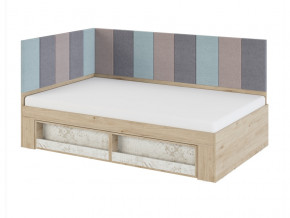 Кровать 1,2 с мягким элементом 1,2 и 2,0 Мод.2.3 в Дегтярске - degtyarsk.magazinmebel.ru | фото
