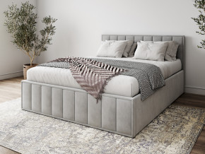 Кровать 1400 Лана серый велюр в Дегтярске - degtyarsk.magazinmebel.ru | фото