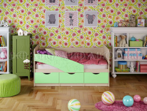 Кровать Бабочки 1600 Салатовый в Дегтярске - degtyarsk.magazinmebel.ru | фото