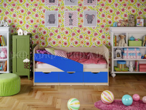 Кровать Бабочки 1600 Синий в Дегтярске - degtyarsk.magazinmebel.ru | фото