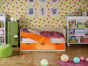 Кровать Бабочки 1800 Оранжевый металлик в Дегтярске - degtyarsk.magazinmebel.ru | фото