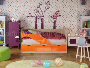 Кровать Дельфин-1 1600 Оранжевый металлик в Дегтярске - degtyarsk.magazinmebel.ru | фото