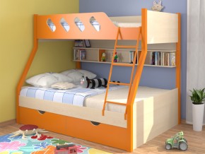 Кровать Дельта 20.02 оранжевая в Дегтярске - degtyarsk.magazinmebel.ru | фото