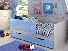 Кровать детская Алиса КР 812 голубая 1600 в Дегтярске - degtyarsk.magazinmebel.ru | фото