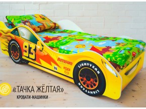 Кровать детская машина Тачка Желтая в Дегтярске - degtyarsk.magazinmebel.ru | фото - изображение 1