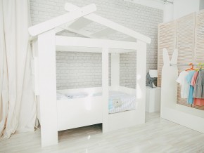 Кровать детская Теремок без ящика белая в Дегтярске - degtyarsk.magazinmebel.ru | фото