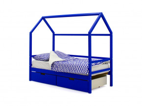 Кровать-домик Svogen с ящиками синий в Дегтярске - degtyarsk.magazinmebel.ru | фото - изображение 1