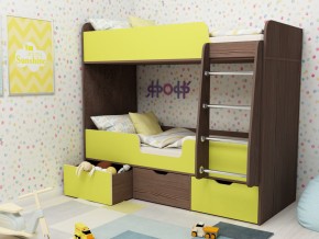 Кровать двухъярусная Малыш двойняшка бодега-лайм в Дегтярске - degtyarsk.magazinmebel.ru | фото