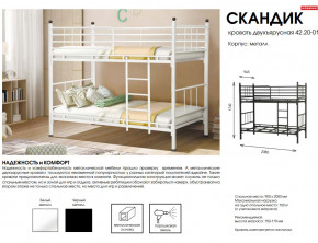 Кровать двухъярусная Скандик 42.20-01 в Дегтярске - degtyarsk.magazinmebel.ru | фото - изображение 2