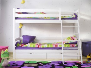 Кровать двухъярусная Сонечка с ящиками и лестницей в Дегтярске - degtyarsk.magazinmebel.ru | фото - изображение 2