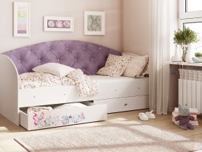 Кровать Эльза Белый-фиолетовый в Дегтярске - degtyarsk.magazinmebel.ru | фото - изображение 1