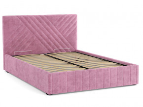 Кровать Гамма 1400 с основанием велюр тенерифе розовый в Дегтярске - degtyarsk.magazinmebel.ru | фото - изображение 2