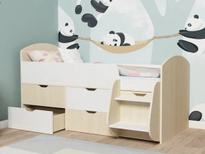 Кровать Малыш-7 Дуб-Белое дерево в Дегтярске - degtyarsk.magazinmebel.ru | фото - изображение 3
