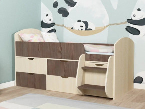 Кровать Малыш-7 Дуб-Бодега в Дегтярске - degtyarsk.magazinmebel.ru | фото