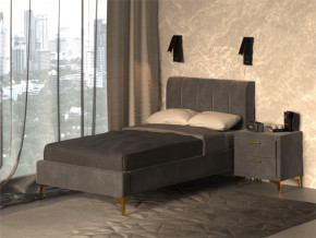 Кровать Рошаль 900 серый в Дегтярске - degtyarsk.magazinmebel.ru | фото - изображение 2