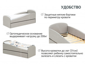 Кровать с ящиком Letmo халва (рогожка) в Дегтярске - degtyarsk.magazinmebel.ru | фото - изображение 11