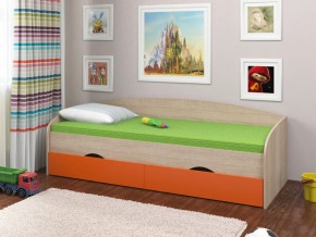Кровать Соня 2 сонома-оранжевый в Дегтярске - degtyarsk.magazinmebel.ru | фото