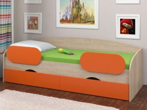 Кровать Соня 2 сонома-оранжевый в Дегтярске - degtyarsk.magazinmebel.ru | фото - изображение 2