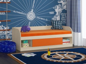 Кровать Соня 4 дуб молочный-оранжевый в Дегтярске - degtyarsk.magazinmebel.ru | фото