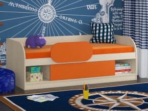 Кровать Соня 4 дуб молочный-оранжевый в Дегтярске - degtyarsk.magazinmebel.ru | фото - изображение 3