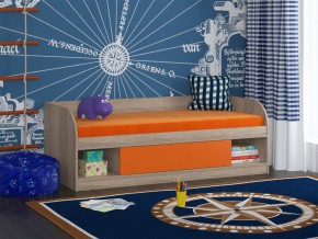 Кровать Соня 4 сонома-оранжевый в Дегтярске - degtyarsk.magazinmebel.ru | фото