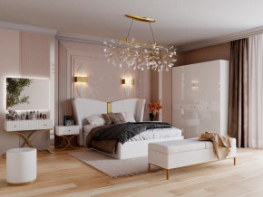 Спальня Рише белый глянец с перламутром в Дегтярске - degtyarsk.magazinmebel.ru | фото - изображение 1